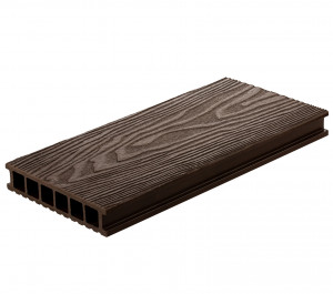 Террасная доска из ДПК Polywood Mineral Duo 3-D Шоколад 