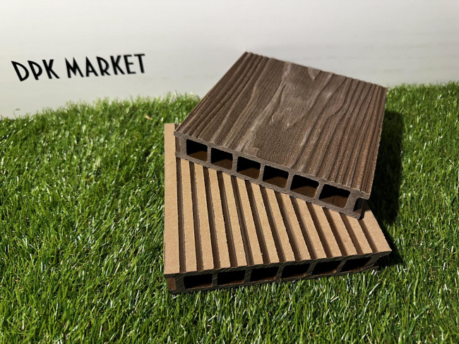 Террасная доска из ДПК Polywood Duo 3-D Бежевый Террасная доска из ДПК Polywood Duo 3-D Бежевый