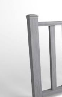 Столб Woodvex Select co-extrusion 100х100мм Gray